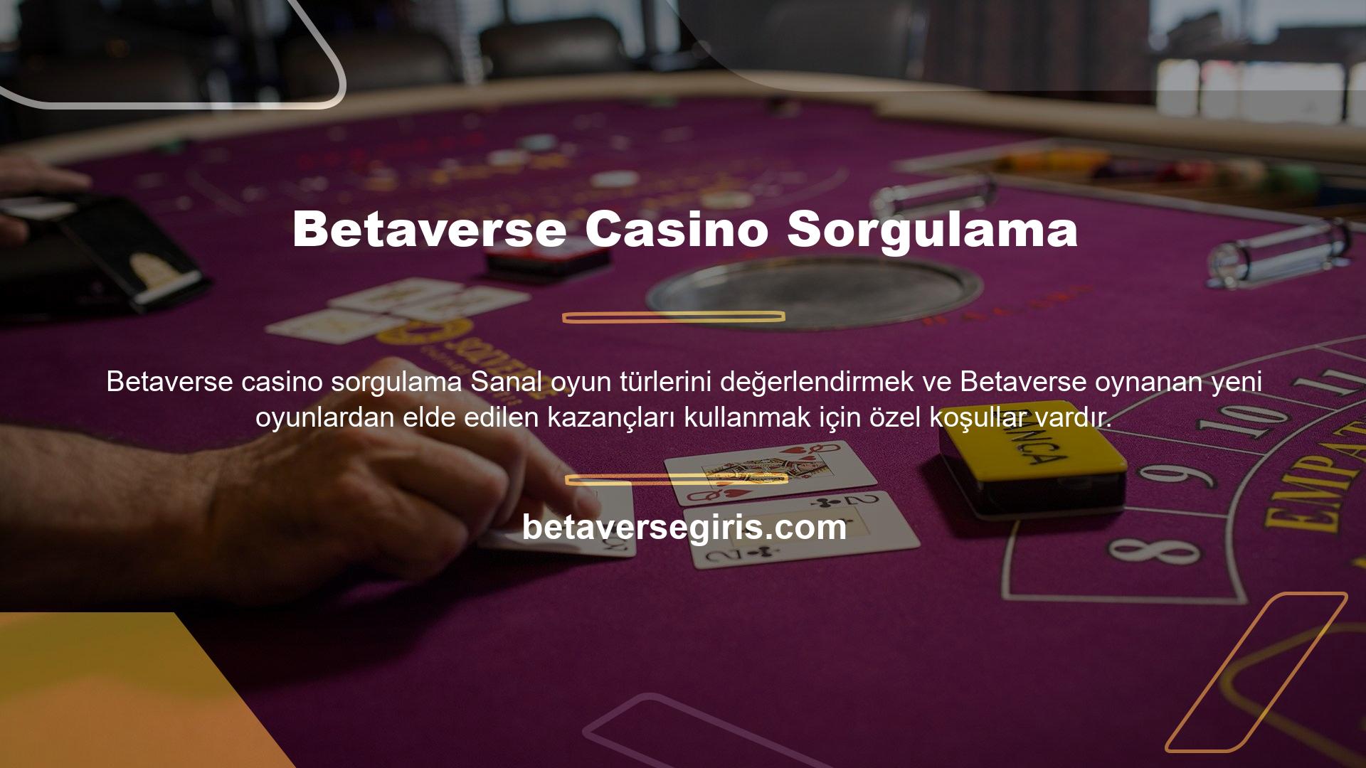 Betaverse Casino Sorgulama