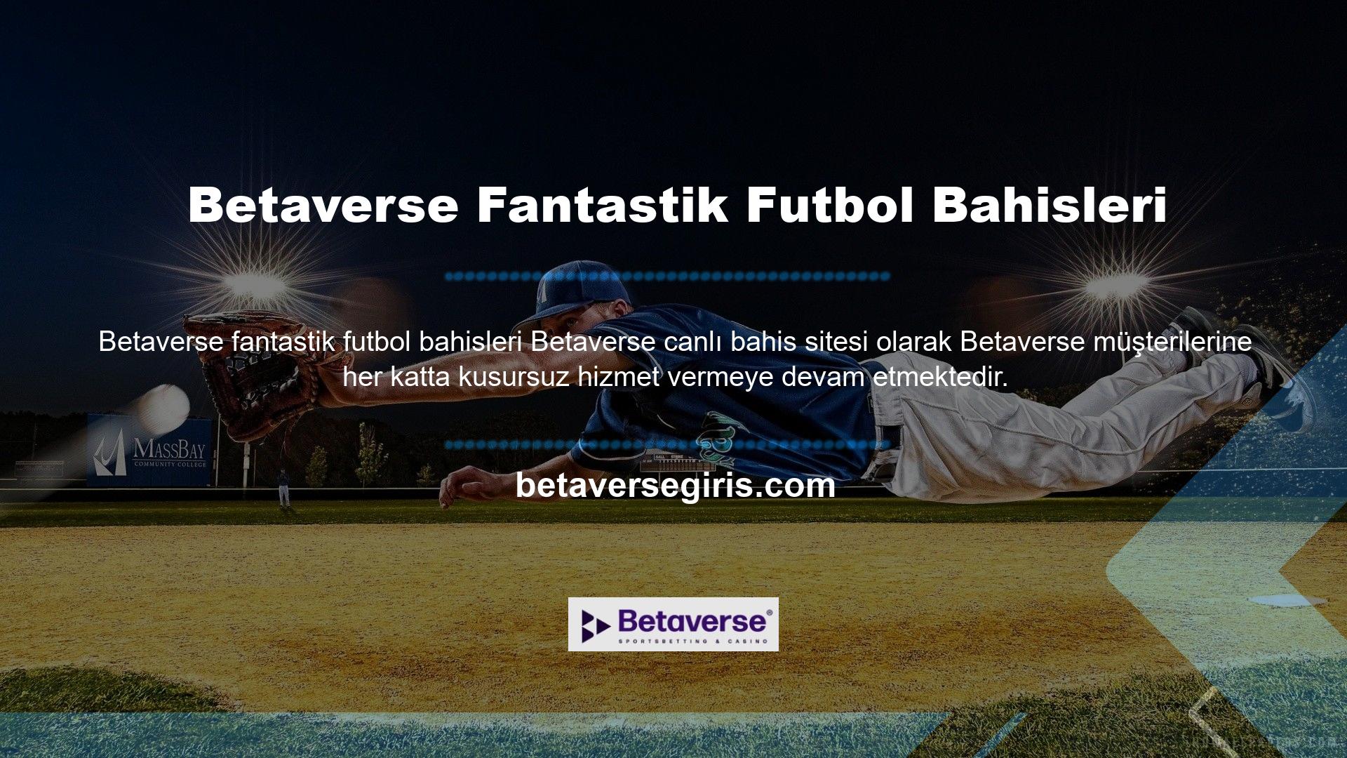 Betaverse Sanal Futbolu, müşterilerin FIFA ve diğer harika oyunlarda futbol bahislerinin heyecanını yaşamalarına olanak tanır